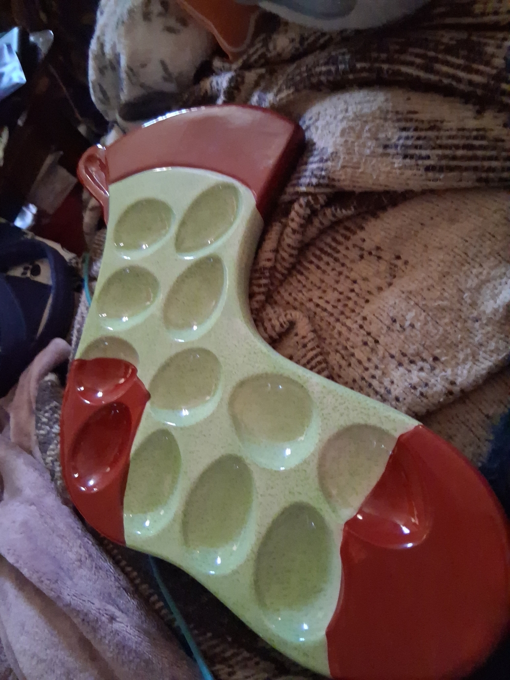 Christmas Egg Platter